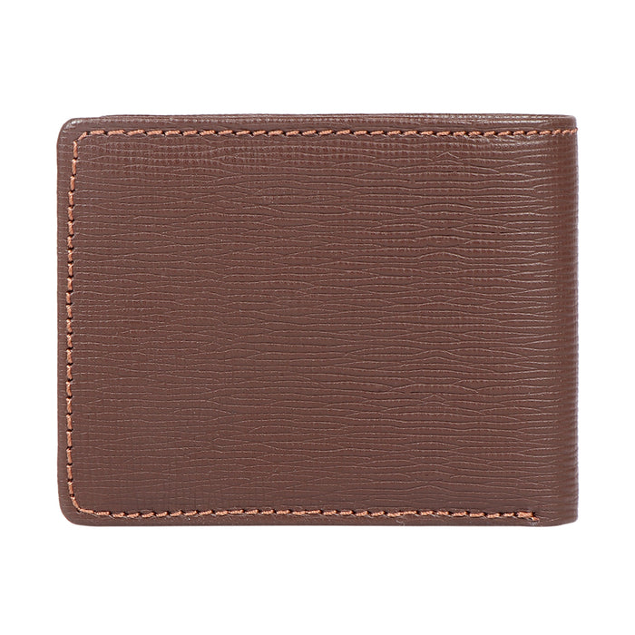 Ee 392-010  Brown Leather Bi-Fold Wallet
