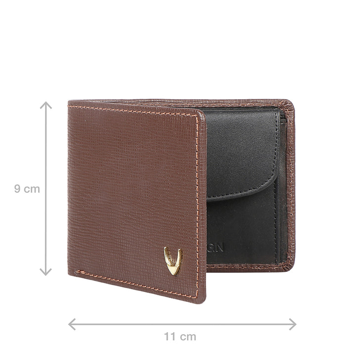 Ee 392-010  Brown Leather Bi-Fold Wallet