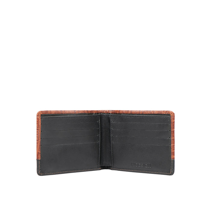 Ee 394-017  Tan Leather Bi-Fold Wallet