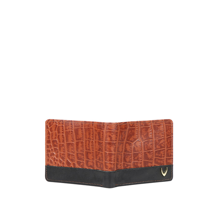 Ee 394-017  Tan Leather Bi-Fold Wallet
