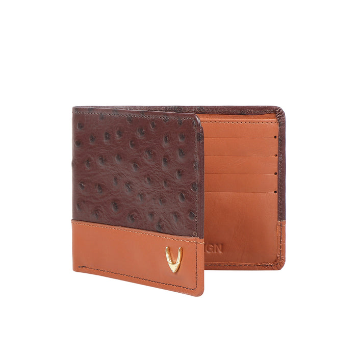 Ee 394-036  Brown Leather Bi-Fold Wallet