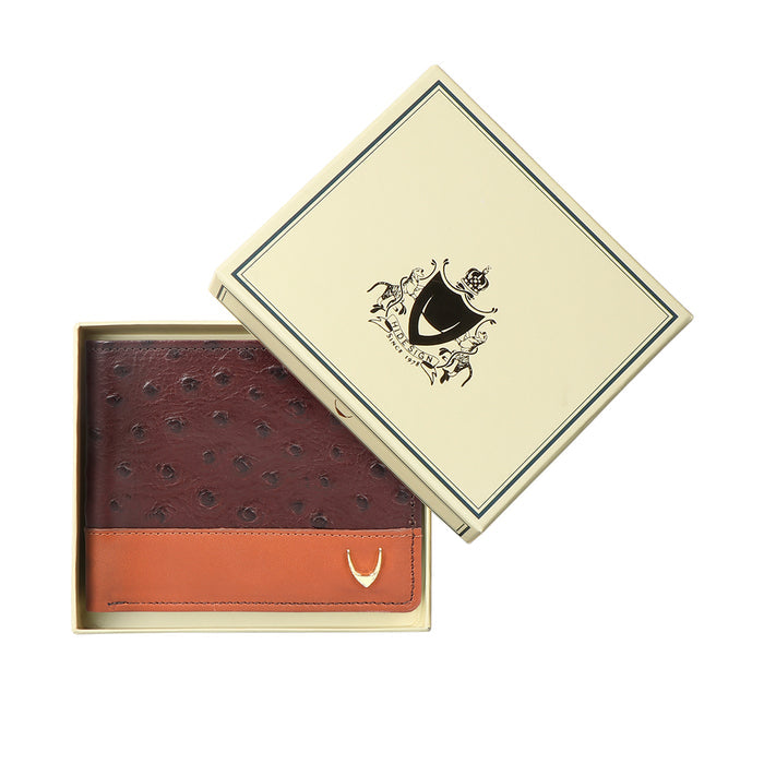 Ee 394-036  Brown Leather Bi-Fold Wallet
