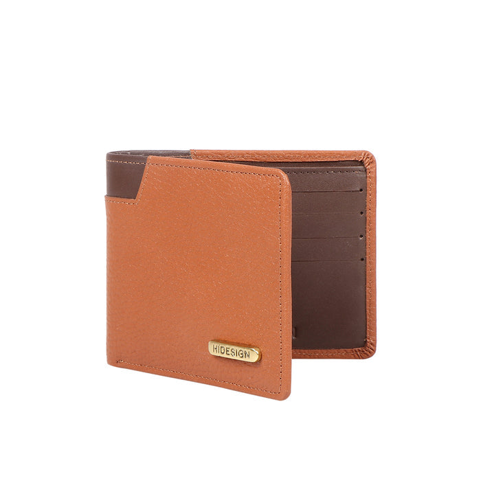Ee 397-017  Tan Leather Bi-Fold Wallet