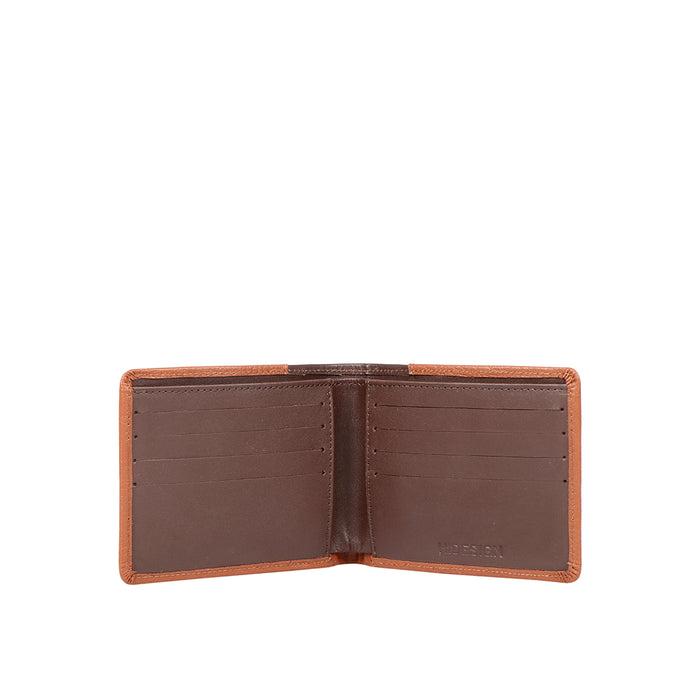 Ee 397-017  Tan Leather Bi-Fold Wallet