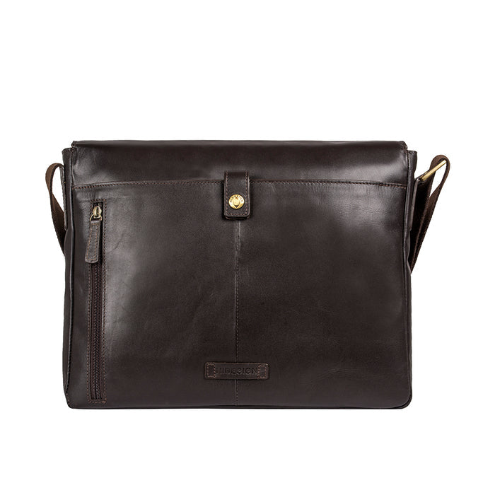 Ee Adam 01 Brown Leather  Messenger Bag