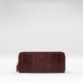 Ee Angara W2  Marsala Leather Zip Around Wallet
