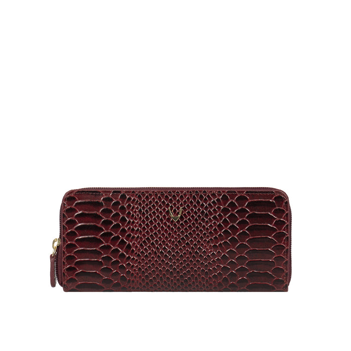 Ee Angara W2  Marsala Leather Zip Around Wallet