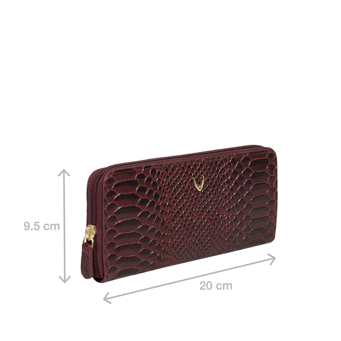 Ee Angara W2  Marsala Leather Zip Around Wallet