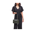 Ee Aquarius 01 Green Leather Shoulder Bag