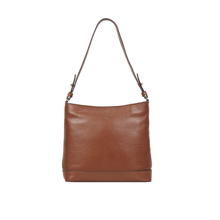 Ee Aries 01 Tan Leather Shoulder Bag