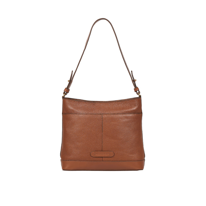 Ee Aries 01 Tan Leather Shoulder Bag