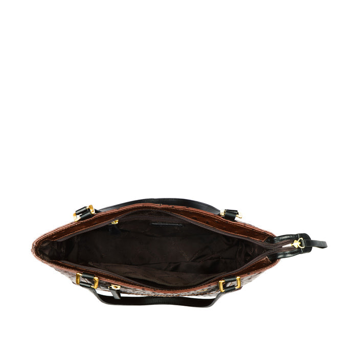 Ee Aspen 03 Brown Leather Tote Bag