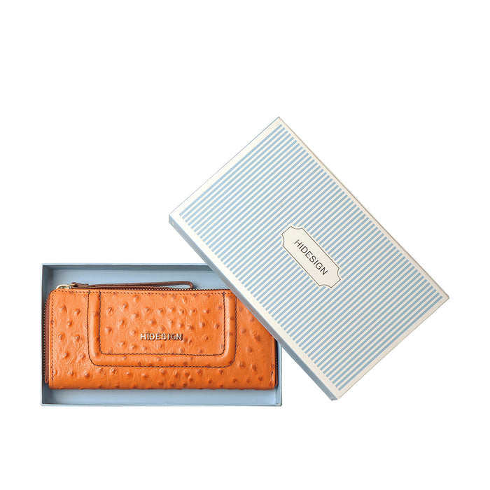 Ee Aspen W1-M Tan Leather Zip Around Wallet