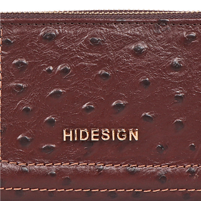 Ee Aspen W2-M Brown Leather Double Zip Around Wallet