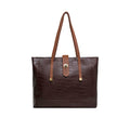 Ee Atria 01 Brown Leather Tote Bag