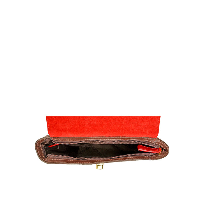 Ee Atria 04 Brown Leather Clutch Wallet