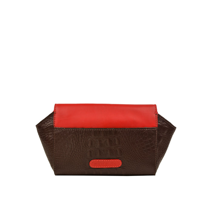 Ee Atria 04 Red Leather Clutch Wallet