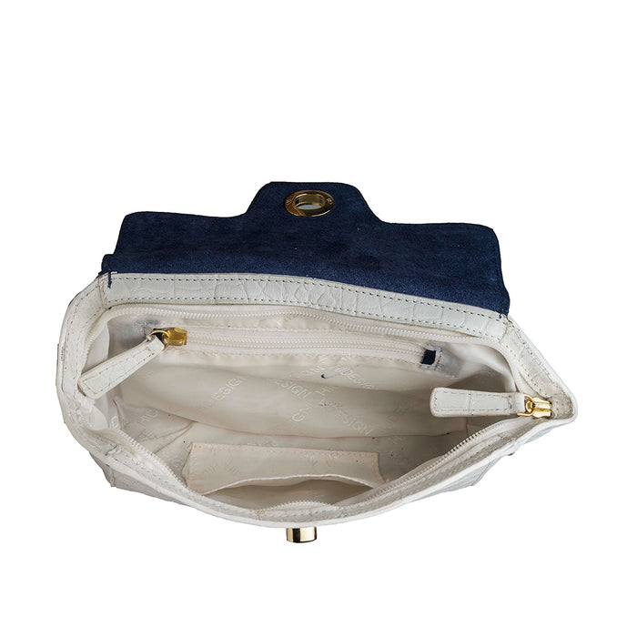 Ee Atria 04 White Leather Clutch Wallet