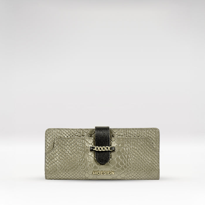 Ee Atria W1-M Grey Leather Bi-Fold Wallet