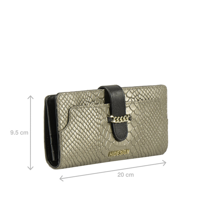 Ee Atria W1-M Grey Leather Bi-Fold Wallet