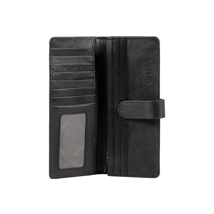 Ee Atria W1-M Grey Leather Bi-Fold Wallet