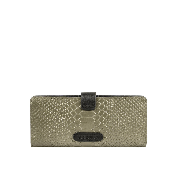 Ee Atria W1-M Grey Leather Bi-Fold Wallet