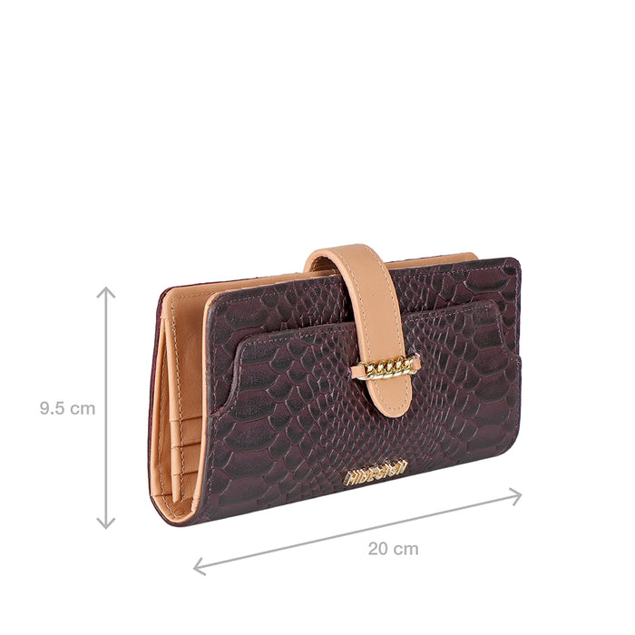 Ee Atria W1-M Violet Leather Bi-Fold Wallet