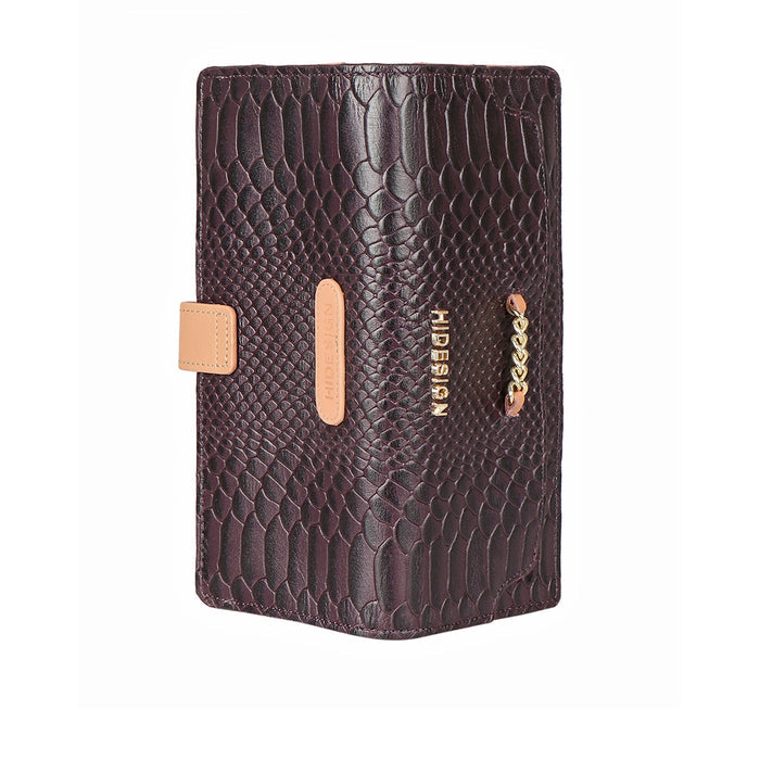 Ee Atria W1-M Violet Leather Bi-Fold Wallet