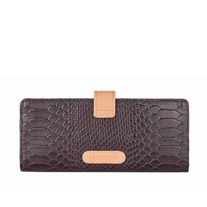 Ee Atria W1-M Violet Leather Bi-Fold Wallet