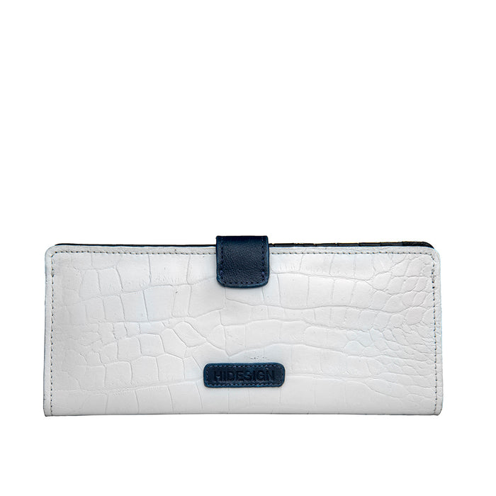 Ee Atria W1  White Leather Bi-Fold Wallet