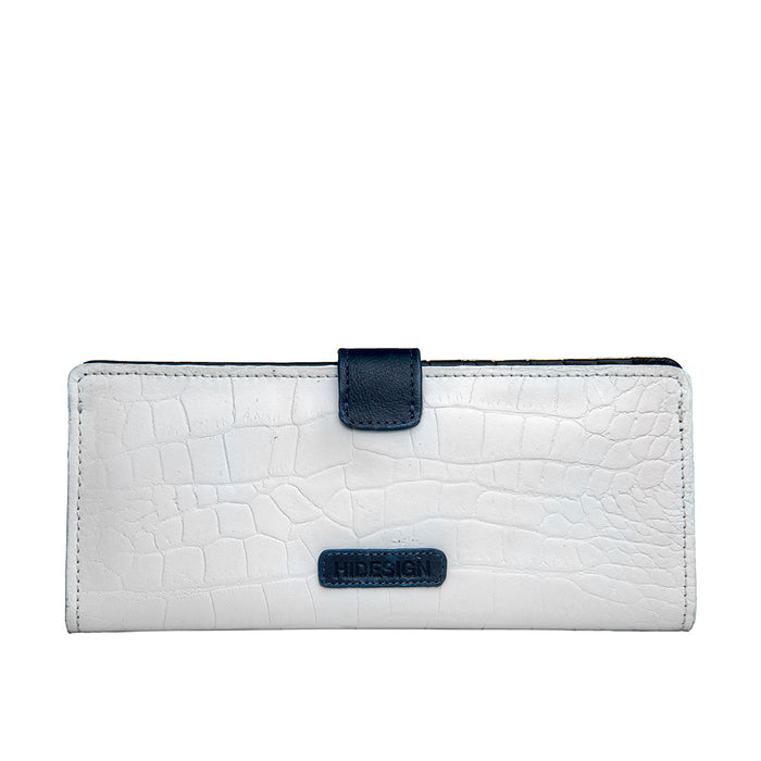 Ee Atria W1  White Leather Bi-Fold Wallet