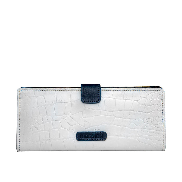 Ee Atria W1  White Leather Bi-Fold Wallet
