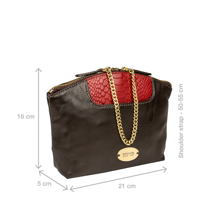 Ee Aurora 03 Red Leather Sling Bag