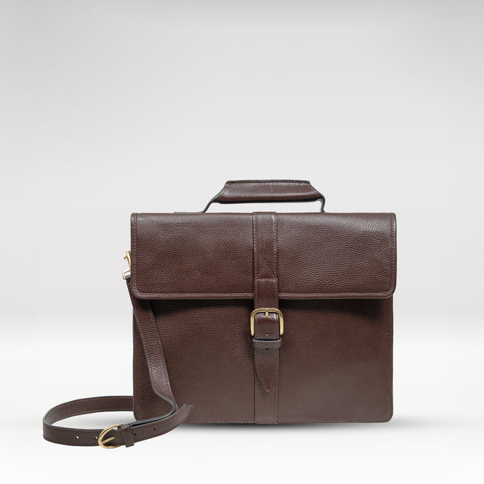 Ee Bennett 1 Brown Leather  Briefcase