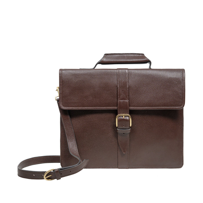 Ee Bennett 1 Brown Leather  Briefcase