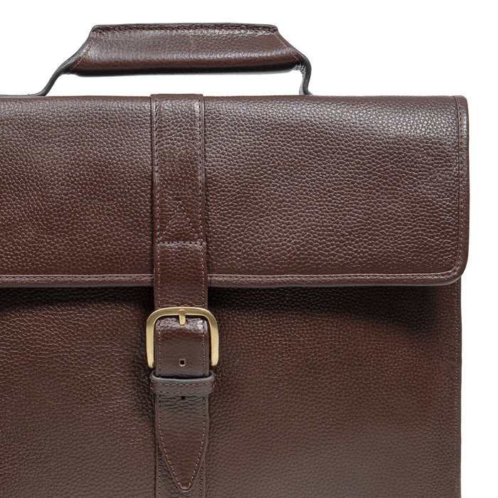 Ee Bennett 1 Brown Leather  Briefcase