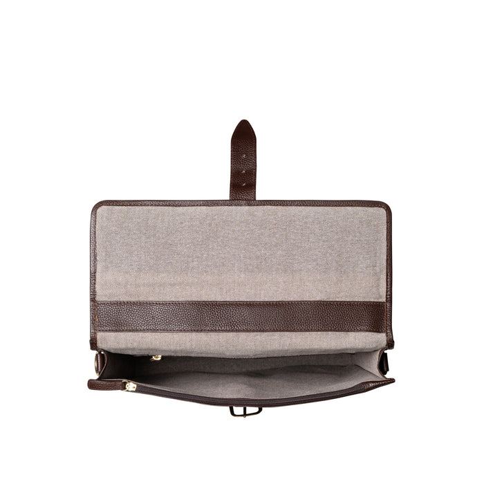 Ee Bennett 1 Brown Leather  Briefcase
