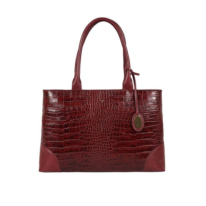 Ee Berlin 01 Red Leather Tote Bag