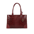 Ee Berlin 01 Red Leather Tote Bag