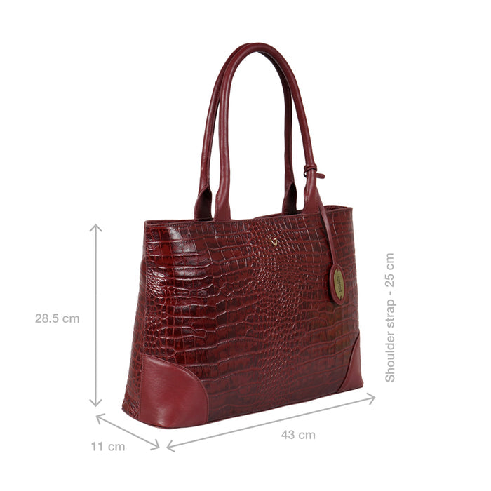 Ee Berlin 01 Red Leather Tote Bag