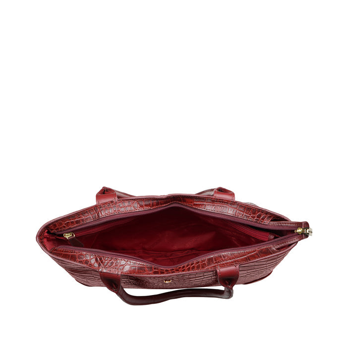 Ee Berlin 01 Red Leather Tote Bag