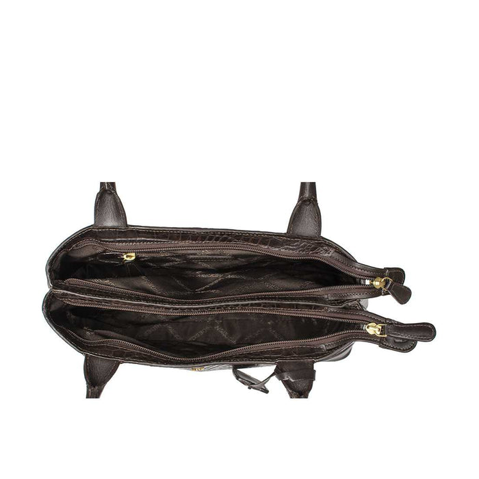 Ee Berlin 02 Brown Leather Tote Bag