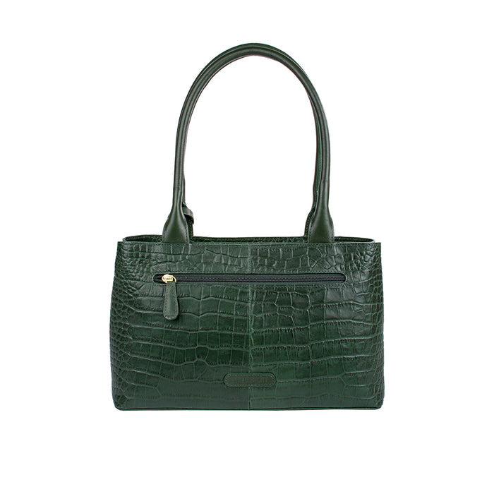 Ee Berlin 02 Green Leather Tote Bag