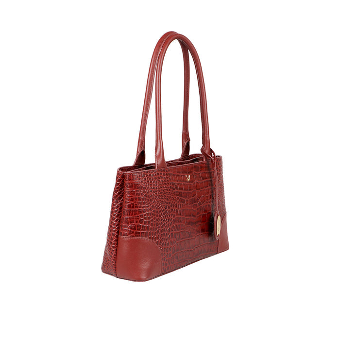 Ee Berlin 02 Red Leather Tote Bag