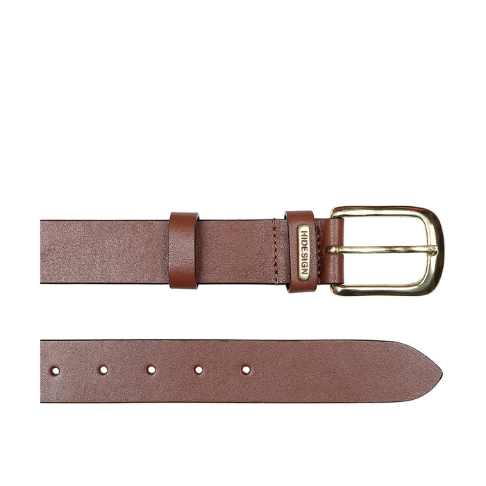 Ee Callisto Men's Tan Non Reversible Leather Belt