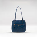 Ee Cindy Blue Leather Shoulder Bag