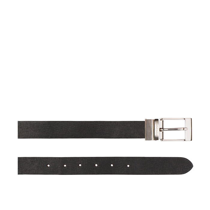 Ee Ciro Men's Black Reversible Leather Belt