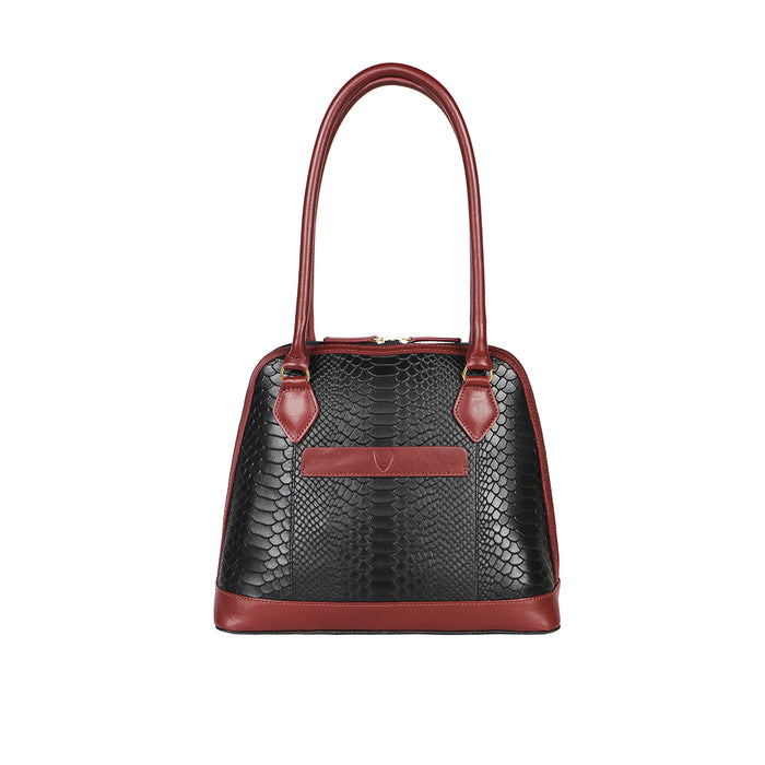 Ee Cleo 01 Black Leather Tote Bag