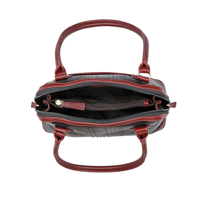 Ee Cleo 01 Black Leather Tote Bag