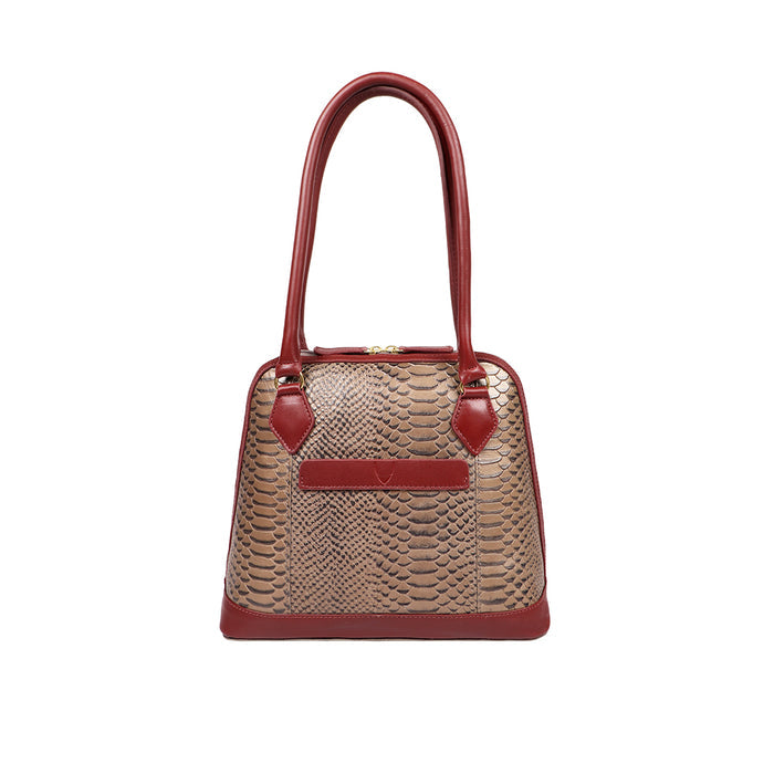 Ee Cleo 01 Grey Leather Tote Bag